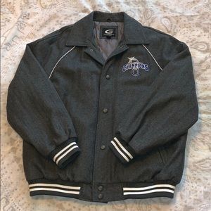 Colts Wool Bomber Jacket Super Bowl Champions Sz M